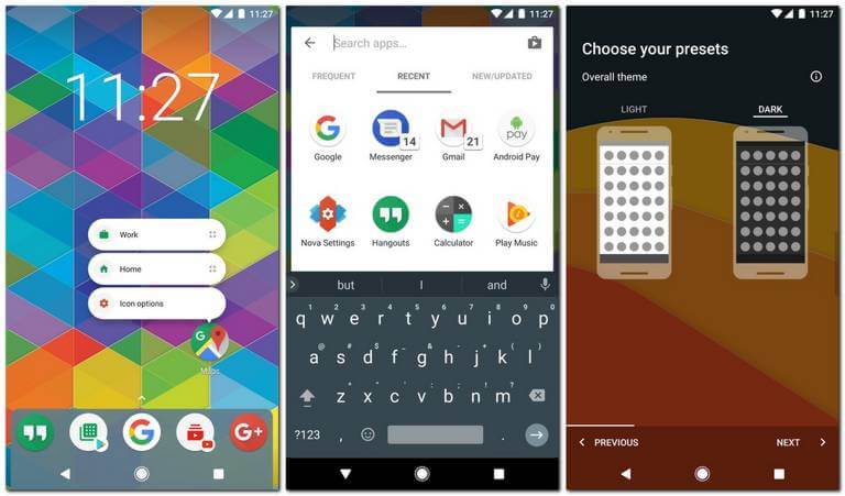 Nova Launcher for Samsung Galaxy M20 and Galaxy M10