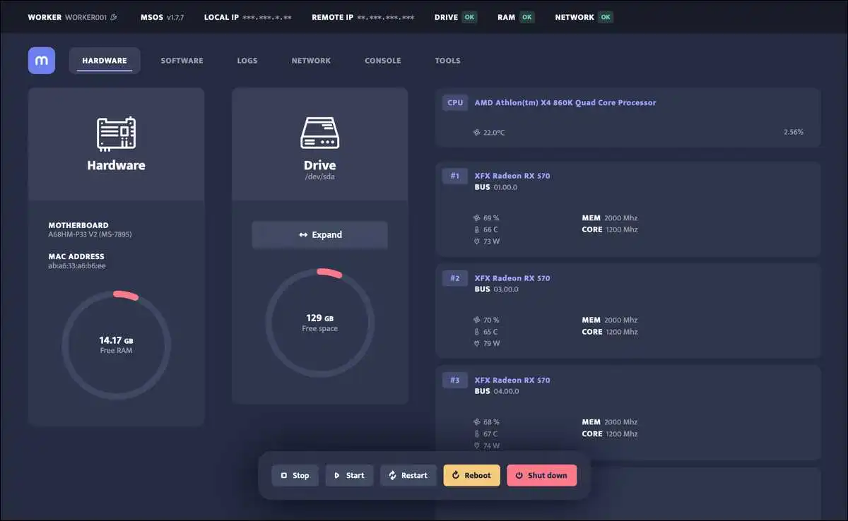 Minerstat — Best monitoring and management dashboard