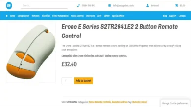 Erone E Series S2TR2641E2 2 Button Remote Control