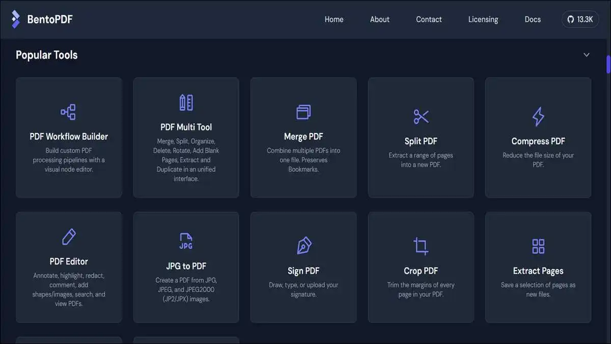 BentoPDF — Best Browser-Local Privacy