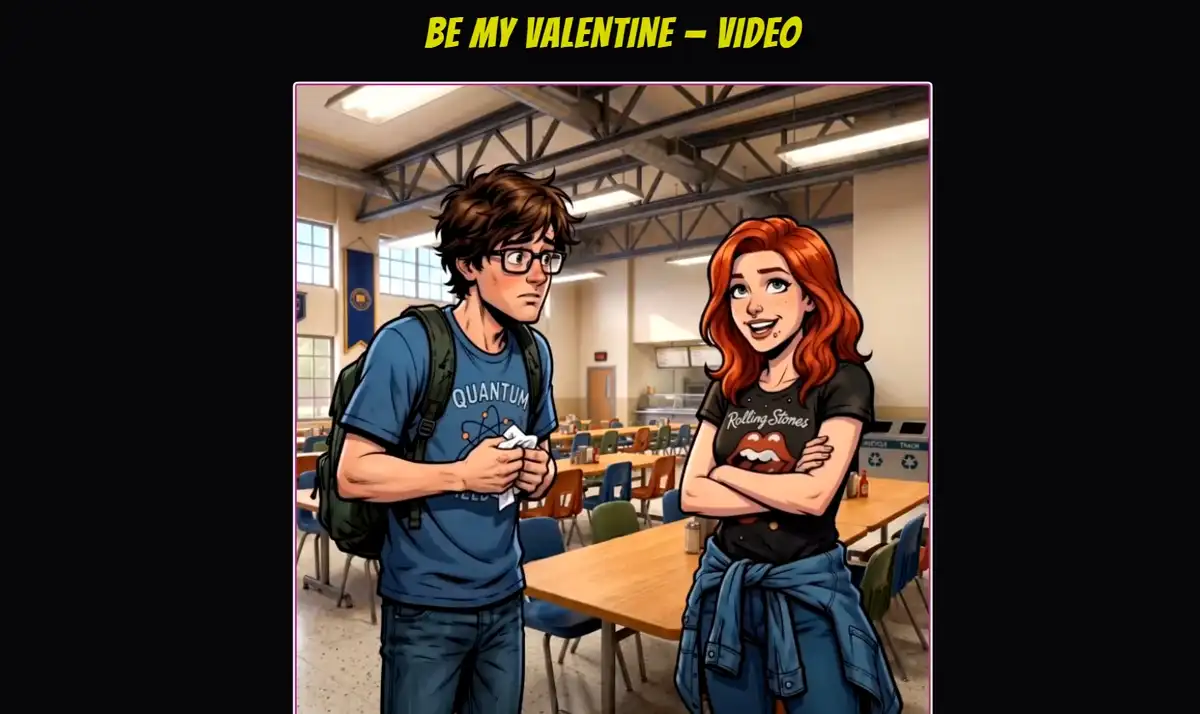 Example of character consistency between comic page and video output in ComicInk.ai