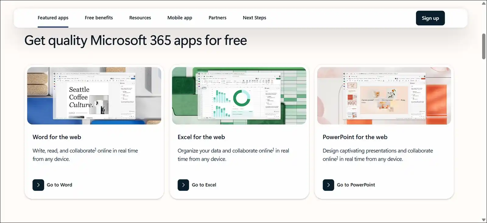 Microsoft 365 for web