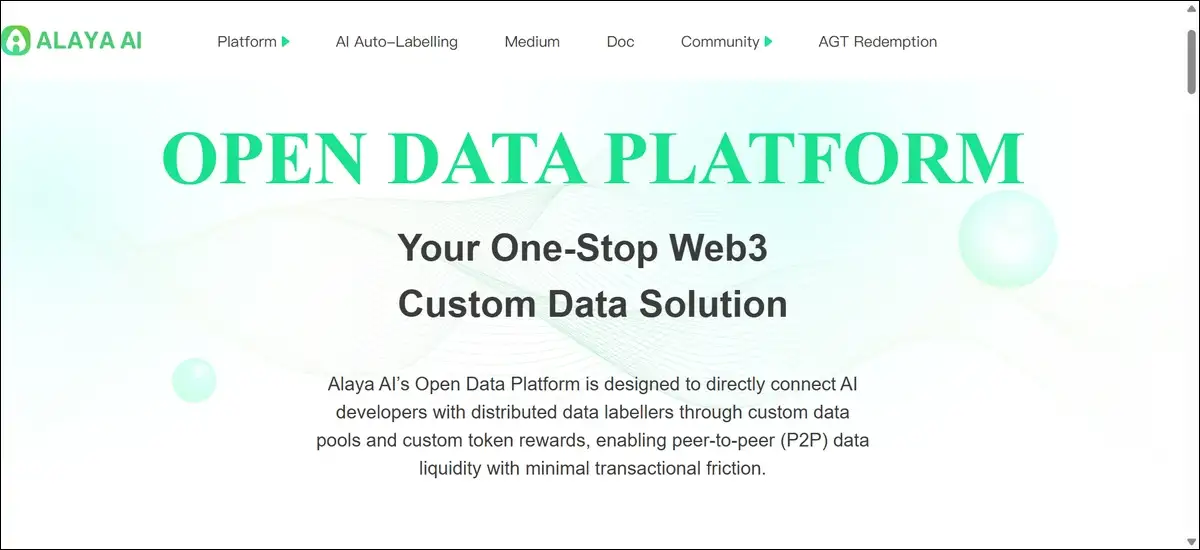 Alaya AI Web3 data labeling platform used by contributors and AI developers